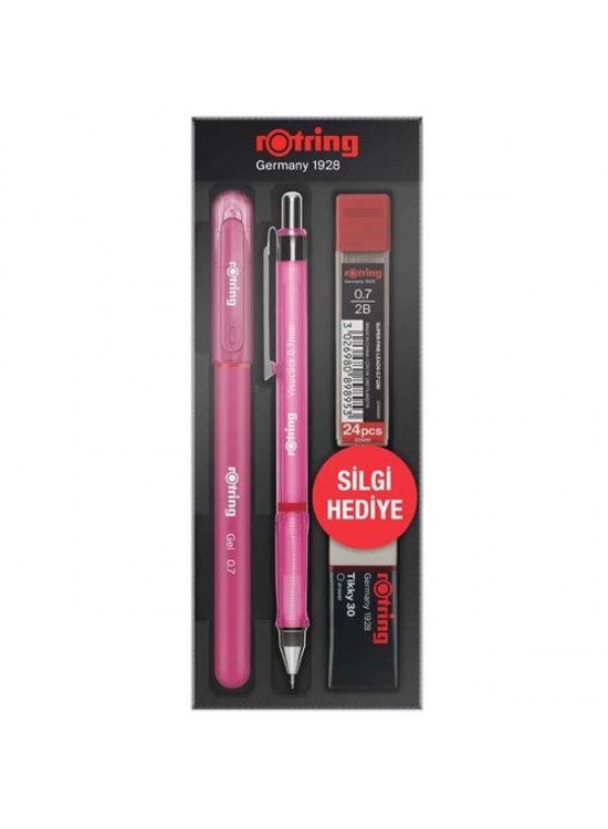 Rotring Okul Seti Visuclick+Jel 0.7 MM Pembe Rotring Okul Seti Visuclick+Jel 0.7 MM Pembe