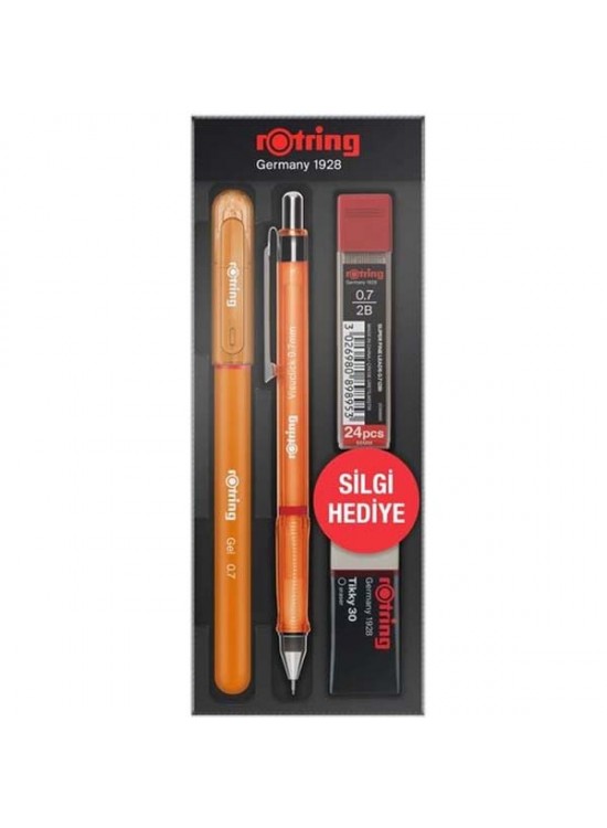 Rotring Okul Seti Visuclick+Jel 0.7 MM Turuncu