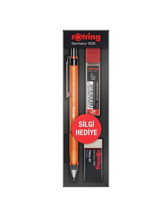 Rotring Okul Seti Visuclick+Min Silgi 0.5 MM Turuncu RO-VK05-TURUNCU