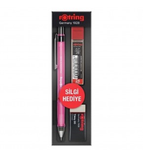Rotring Okul Seti Visuclick Versatil/Min Silgi 0.7 MM Opak Pembe RO-VK07