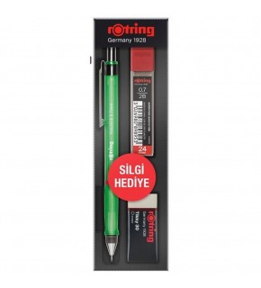 Rotring Okul Seti Visuclick Versatil /Min Silgi 0.7 MM Opak Yeşil RO-VK07