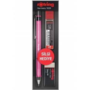 Rotring Okul Seti Visuclick Versatil/Min Silgi 0.7 MM Pembe RO-VK07