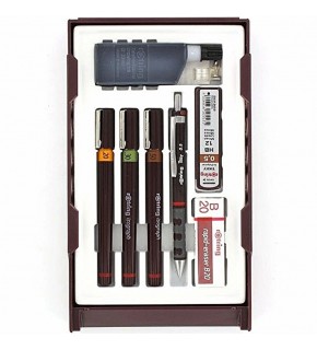 Rotring Rapido Kalemi Isograph Set Pergelsiz (0.2-0.3-0.5)+Tikky