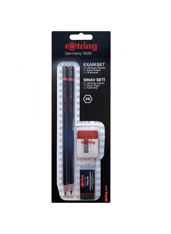 Rotring Sınav Seti 2B+Silgi+Kalemtıraş Bls 2 Li