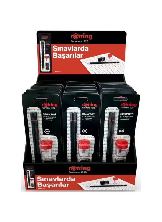 Rotring Sınav Seti Standı Dolu 24 Lü