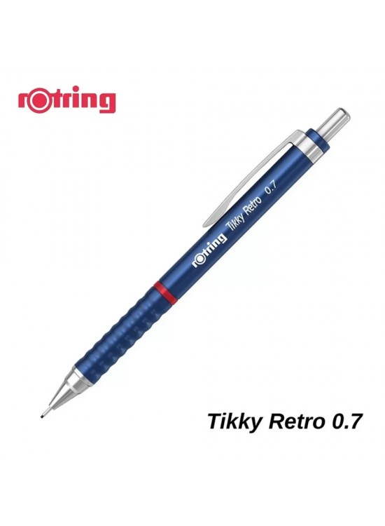 Rotring Versatil Kalem Tıkky Retro Metalik Mavi 0.7 MM 2202569 (1 Adet)