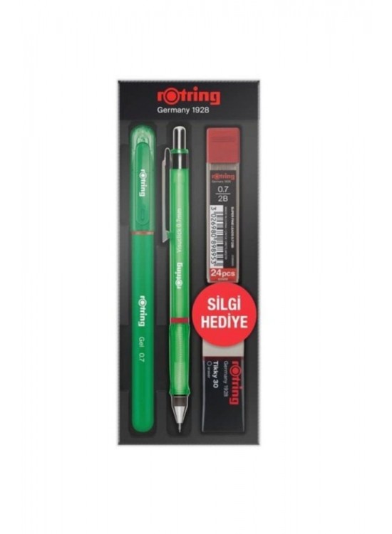 Rotring Visuclick + Jel Okul Seti 0.7 MM Yeşil Rotring Visuclick + Jel Okul Seti 0.7 MM Yeşil