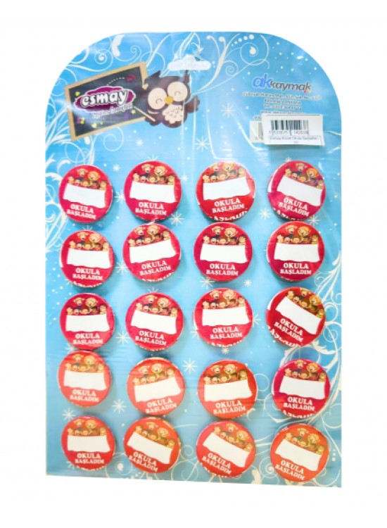 Rozet Okula Başladım (1 Adet)