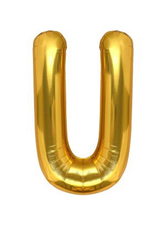 Rps Folyo Balon 16" Harf Gold U Rps Folyo Balon 16" Harf Gold U