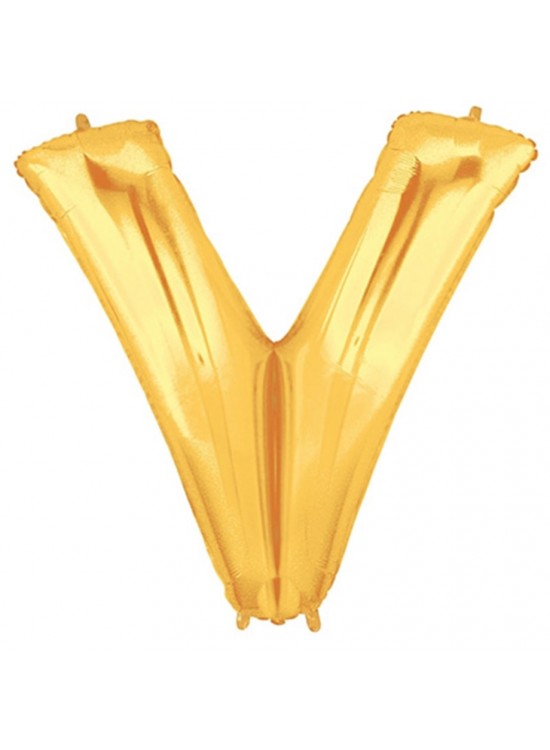Rps Folyo Balon 16" Harf Gold V Rps Folyo Balon 16" Harf Gold V