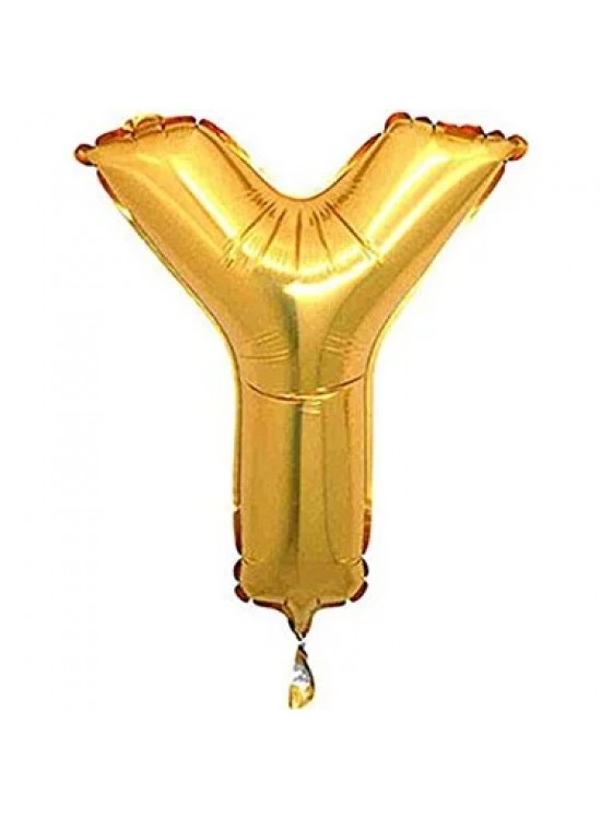Rps Folyo Balon 16" Harf Gold Y Rps Folyo Balon 16" Harf Gold Y