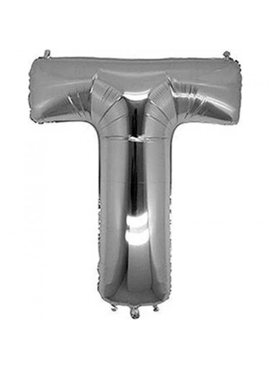 Rps Folyo Balon 16" Harf Gümüş T Rps Folyo Balon 16" Harf Gümüş T