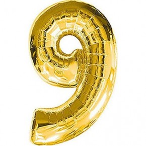 Rps Folyo Balon 16" Rakam Gold 9