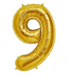 Rps Folyo Balon 32" Rakam Gold 9 (Yl)