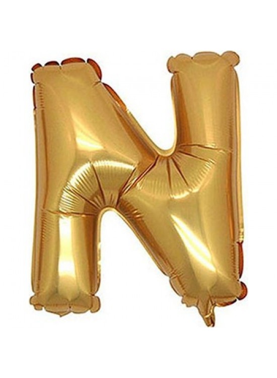 Rps Folyo Balon 40" Harf Gold N Rps Folyo Balon 40" Harf Gold N