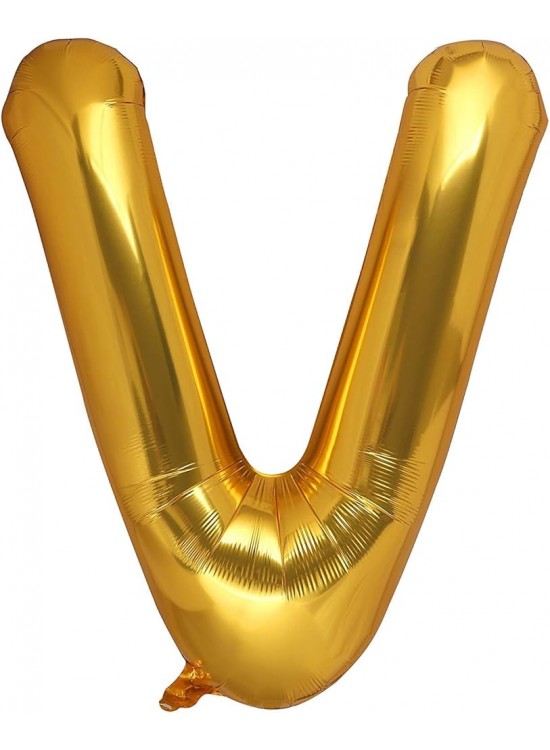 Rps Folyo Balon 40" Harf Gold V Rps Folyo Balon 40" Harf Gold V