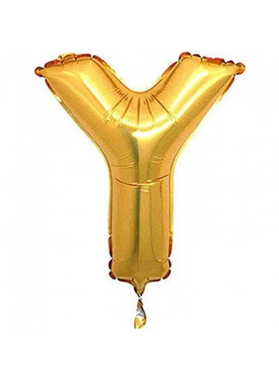 Rps Folyo Balon 40" Harf Gold Y Rps Folyo Balon 40" Harf Gold Y