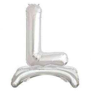 Rps Folyo Balon Ayaklı Harf Gümüş 32" L 1379