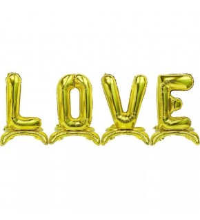 Rps Folyo Balon Ayaklı Stand Love Gold 1829