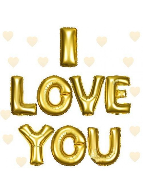 Rps Folyo Balon Duvar I Love You 18" Gold 2099 Rps Folyo Balon Duvar I Love You 18" Gold 2099