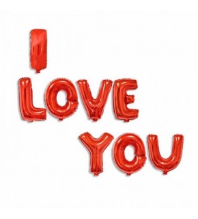 Rps Folyo Balon Duvar I Love You 18" Red 9511