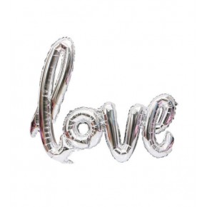 Rps Folyo Balon Love Banner Gümüş 40" 2186