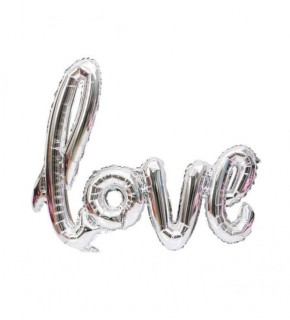 Rps Folyo Balon Love Banner Gümüş 40" 2186