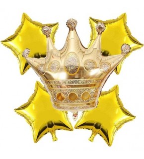 Rps Folyo Balon Taç Set Gold 24" 2672