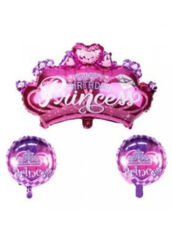 Rps Folyo Balon Taç Set Prenses 32" 3120 Rps Folyo Balon Taç Set Prenses 32" 3120