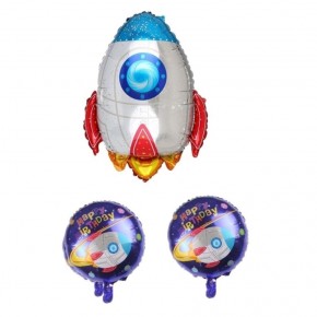 Rps Folyo Balon Uzay Set 3 Lü Roket 30" 9433