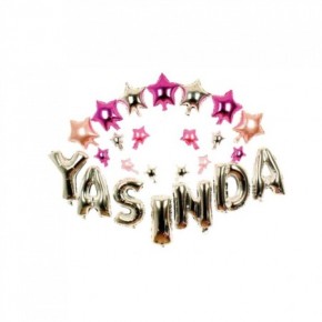 Rps Folyo Balon . Yaşında Duvar Süs Gümüş 16" 1363