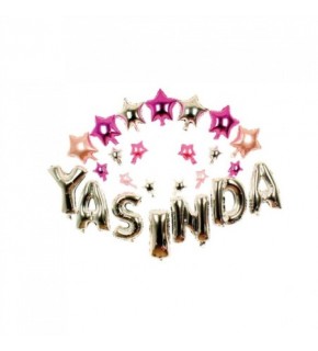 Rps Folyo Balon . Yaşında Duvar Süs Gümüş 16" 1363