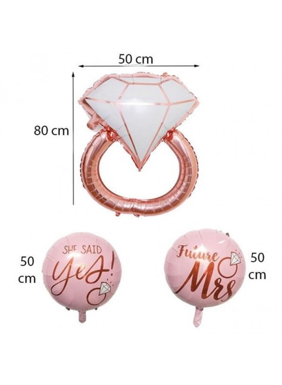 Rps Folyo Balon Yüzük Set Rose 36" 6719 Rps Folyo Balon Yüzük Set Rose 36" 6719
