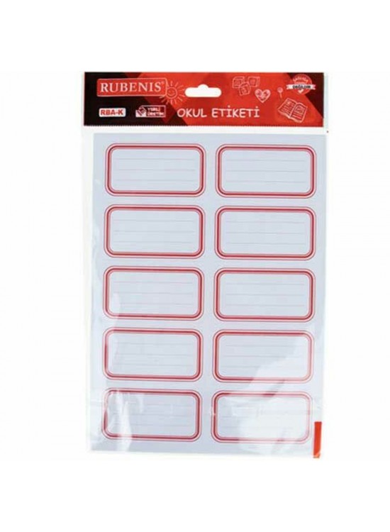 Rubenis Anaokul Etiketi Kız Rba.