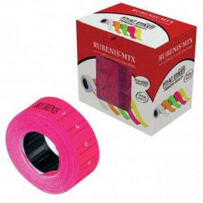 Rubenis Fiyat Etiketi 12x21 Pembe RB MTX-P (1 Adet)