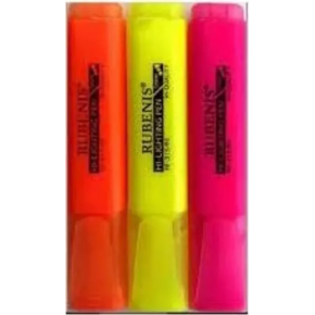 Rubenis Fosforlu Kalem Neon Renk Mini 3 Lü 1903