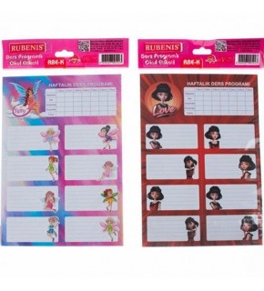 Rubenis Okul Etiket Kız Çocuk Model  3 Lü