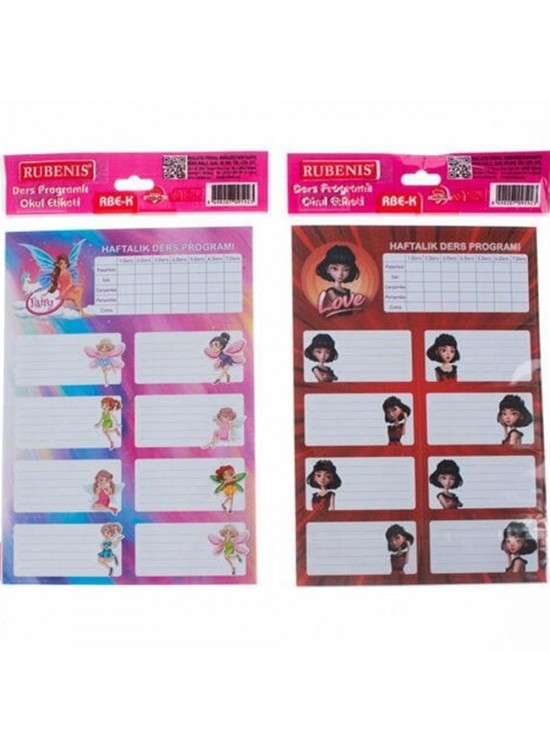 Rubenis Okul Etiket Kız Çocuk Model  3 Lü