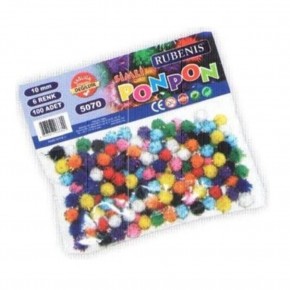 Rubenis Pon Pon 10 MM 6 Renk Karşk Metalik 5070 (1 Adet)
