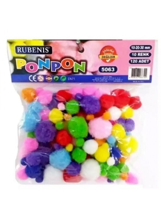 Rubenis Pon Pon 10 Renk Karışık 5063 (1 Adet)