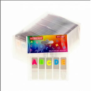 Rubenis Post It Şeffaf Harf Baskılı Şerit RPS-160 (1 Adet)