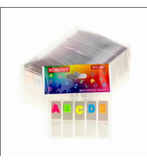 Rubenis Post It Şeffaf Harf Baskılı Şerit RPS-160 (1 Adet)
