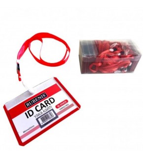 Rubenis Yaka Kartı İpli Kırmızı DL-5749 (1 Adet)