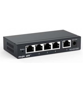 Ruijie-Reyee RG-ES105D 5-Port 10-100 Mbps Switch Metal Kasa