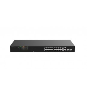 Ruijie-Reyee RG-ES118FGS-LP 16 Port POE+ 2 Port 10-100-1000 Mbps + 2 Port SFP 120W