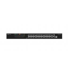 Ruijie-Reyee RG-ES126S-P 26 Port 10-100 Mbps 1 Port Uplink + 1 Port 10-100-1000 Mbps Poe 370W Switch