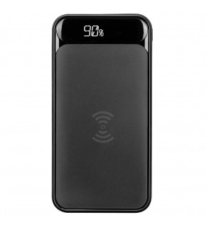 S-link IP-217W 10000mAh Powerbank 2 Usb Port Siyah Kablosuz LCD Ekranlı Taşınabilir Pil Şarj Cihazı