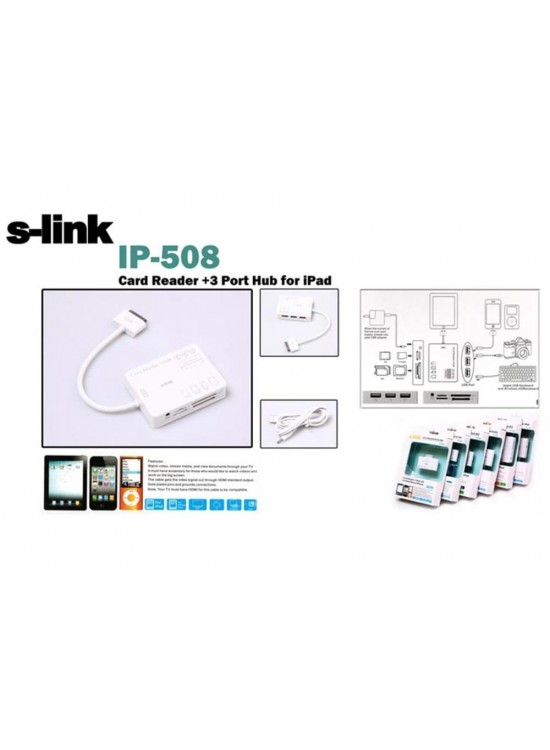 S-link IP-508 Ipad Kart Okuyucu S-link IP-508 Ipad Kart Okuyucu