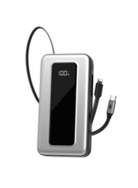 S-link IP-G20M 20000mAh PD65W Makaralı Siyah LCD Taşınabilir Pil Şarj Cihazı Powerbank