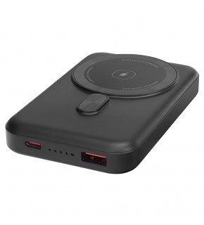 S-link M1031 10000mAh Magsafe 15W HSC22.5W+PD20W+QC3.0 Siyah LCD Taşınabilir Şarj Cihazı Powerbank
